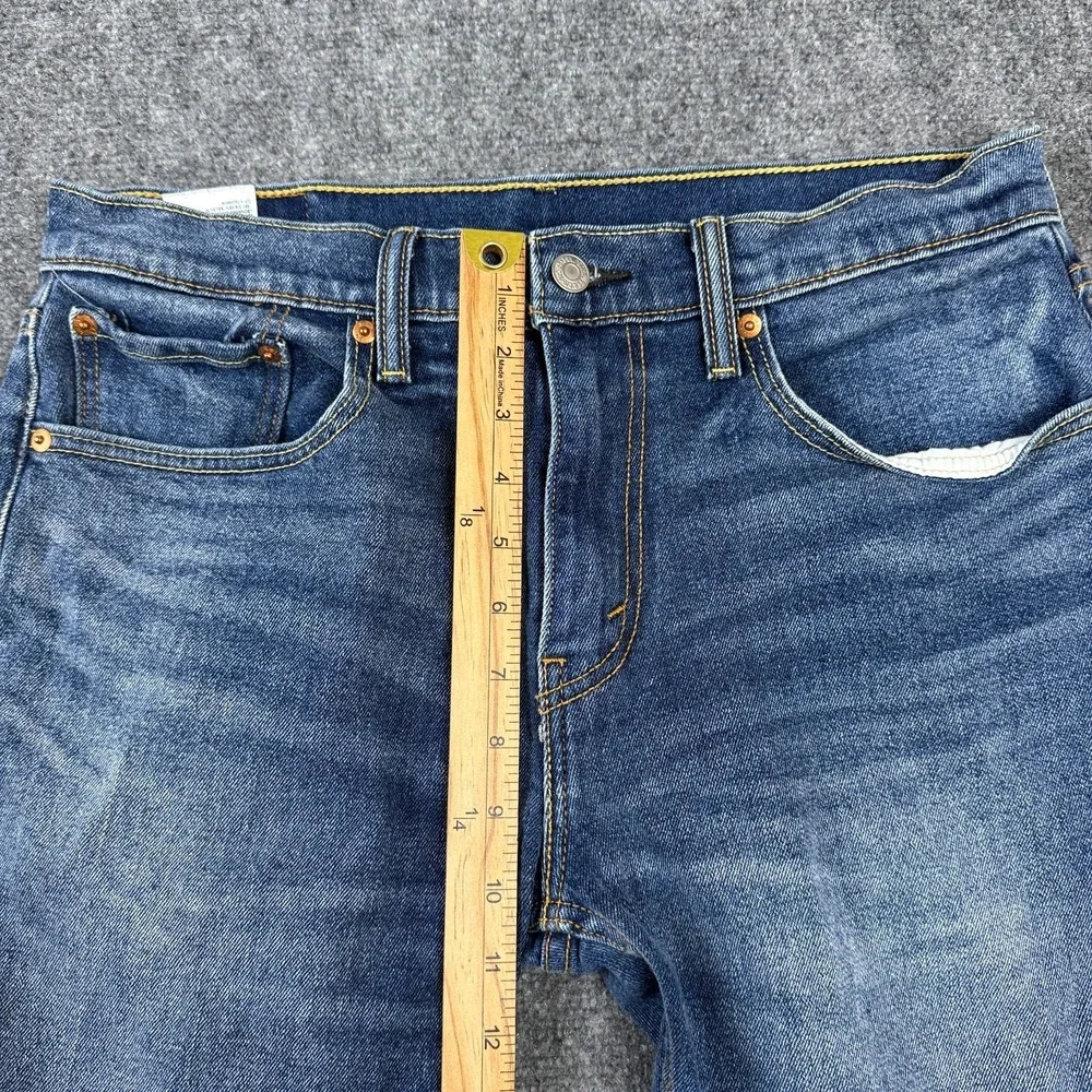 Levis‎ 502 Regular Taper Jeans Mens 32x34 Blue Stretch Denim Medium Wash
